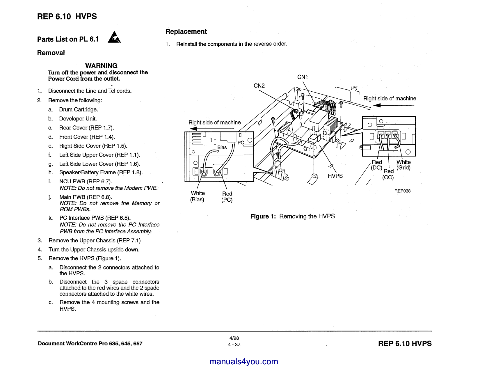 Xerox WorkCentre Pro-636 645 657 Parts List and Service Manual-4